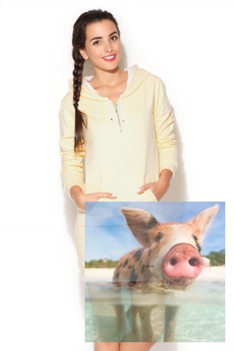 Produkt Przykładowy Bluza K189 - Odcienie żółtego