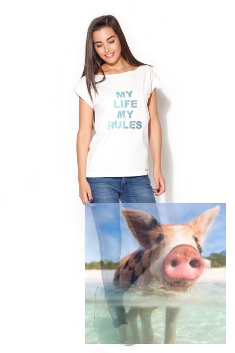 Produkt Przykładowy Bluzka K167 - Odcienie różu