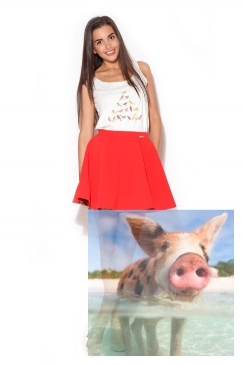 Produkt Przykładowy Spódnica K168 Wyprzedaż !!! - Odcienie czerwieni