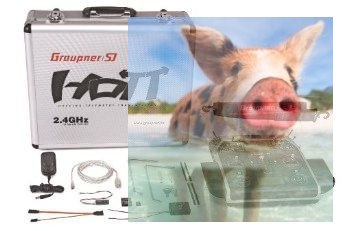 Aparatura MC-20 HoTT 2.4GHz 12CH (odbiornik GR-16, interfejs USB, pulpit, walizka, akumulator, ładowarka)