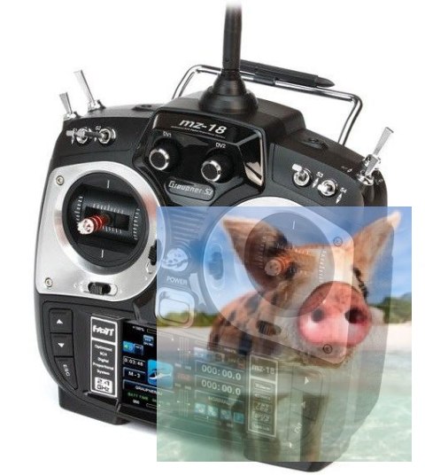 Aparatura MZ-18 HoTT 2.4GHz 9CH (odbiornik GR-16, interfejs USB, akumulator, ładowarka)