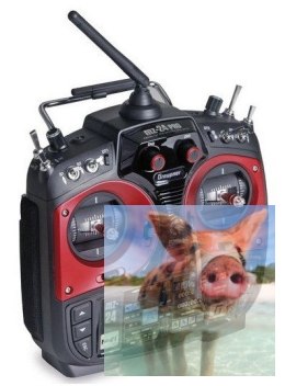 Aparatura MZ-24 PRO HOTT 2.4GHz 12CH (odbiornik GR-18, interfejs USB, walizka, akumulator, ładowarka)