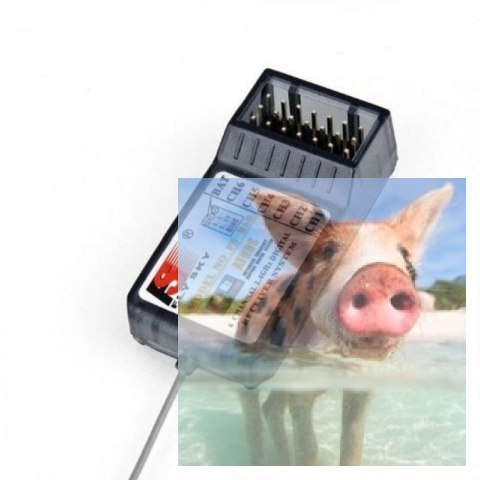 FlySky FS-T4B 4CH 2.4GHz + odbiornik R6B