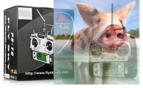 FlySky FS-T6 6CH 2.4GHz + odbiornik R6B FlySky FS-T6 6CH 2.4GHz + odbiornik R6B