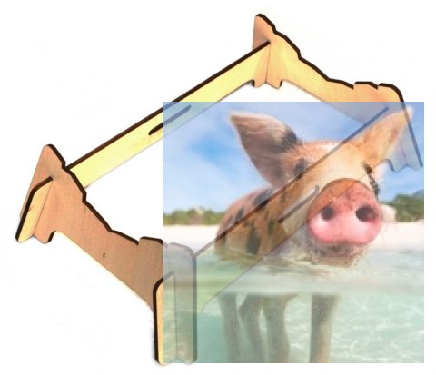 Podstawka drewniana z gumową podkładką do Joysway Alpha