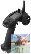 Radio pistoletowe FlySky FS-GT5 6CH 2.4GHz z wyświetlaczem + odbiornik BS6