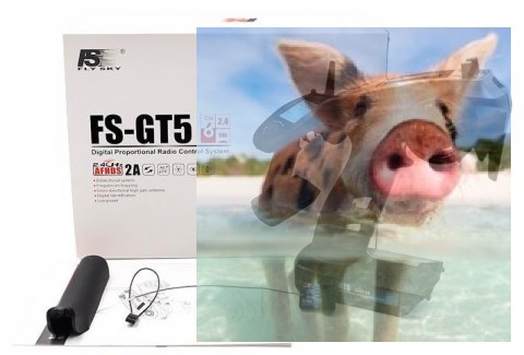 Radio pistoletowe FlySky FS-GT5 6CH 2.4GHz z wyświetlaczem + odbiornik BS6 Radio pistoletowe FlySky FS-GT5 6CH 2.4GHz z wyświetlaczem + odbiornik BS6