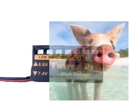 Wskaźnik napięcia w odbiorniku 6.6 - 7.4V