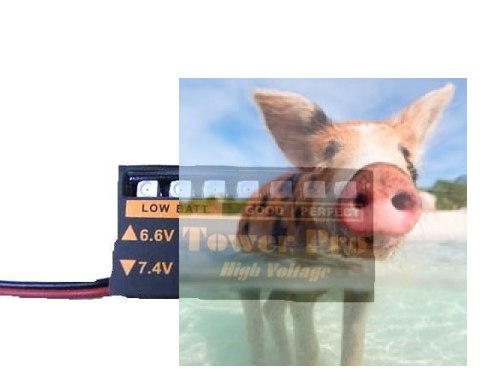 Wskaźnik napięcia w odbiorniku 6.6 - 7.4V