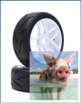 Koła VTEC 1/8 Off-Road Buggy -Racing Slick - 2szt