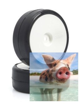 Koła VTEC CPX-V22 PRE-GLUED TC-CARPET 1:10 4 szt.