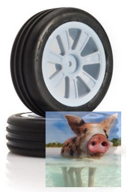 Koła VTEC GROOVE 2WD PRE-GLUED TYRE FRONT Buggy 1:10 2 szt.