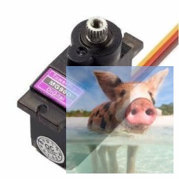 Oryginalne serwo MG90D Robot 360 (2.1kg/4.8V, 0.6sek/60*)