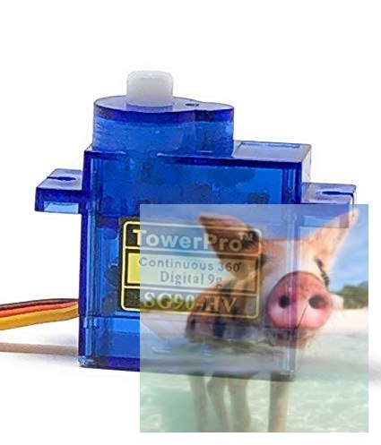 Oryginalne serwo SG90 360° (1.3kg/4.8V, 0.12sek/180*)