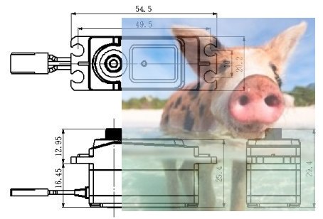 Serwo Niskoprofilowe Savox SC-1251 Coreless