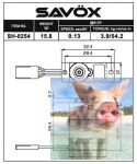Serwo Savox SH-0254 15.8g (micro, 3.9kg/.0,13sec)