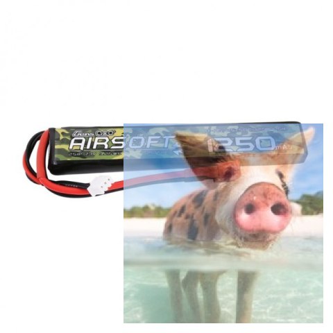 1250mAh 7.4V 25/50C Gens Ace Airsoft Gun 1250mAh 7.4V 25/50C Gens Ace Airsoft Gun