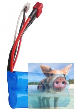 1500mAh 7.4V Li-Ion T-Dean NQD