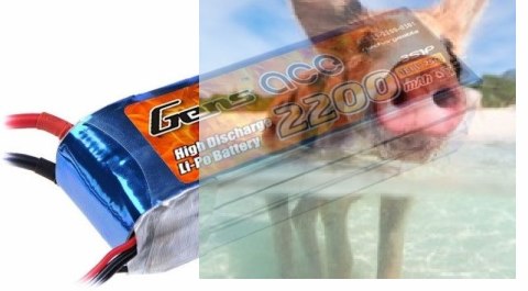 2200mAh 11.1V 25C Gens Ace 2200mAh 11.1V 25C Gens Ace