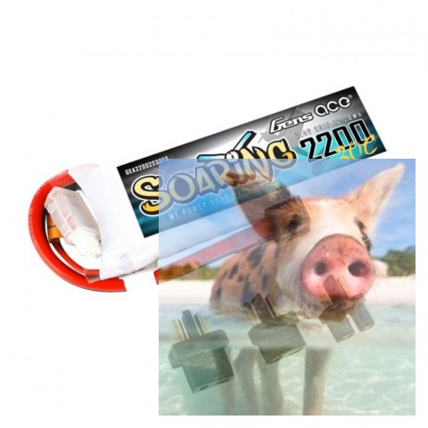2200mAh 7.4V 30C SOARING Gens Ace EC3/XT60/T-dean 2200mAh 7.4V 30C SOARING Gens Ace EC3/XT60/T-dean