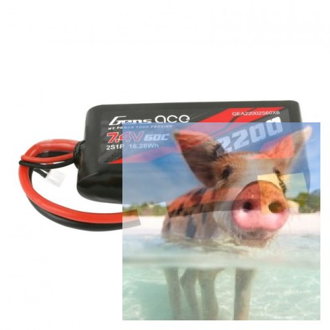 2200mAh 7.4V 60C Gens Ace 2200mAh 7.4V 60C Gens Ace