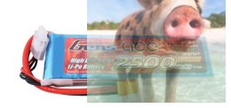 2500mAh 11.1V 25C XT60 Gens Ace