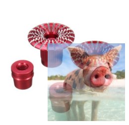 3D M3 końcówka wtykowa do gimbali Umbrella - Czerwona