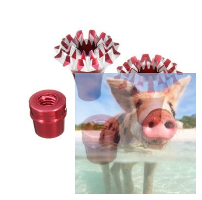 3D M4 końcówka wtykowa do gimbali Grande Lotus - Czerwona 3D M4 końcówka wtykowa do gimbali Grande Lotus - Czerwona