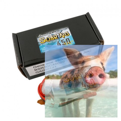 450mAh 7.4V 30C SOARING Gens Ace JST-SYP 450mAh 7.4V 30C SOARING Gens Ace JST-SYP