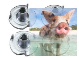 Nakrętka kłowa M4 - 4szt.