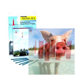 Silnik do rakiet A6-4, ciąg 6N - 6szt