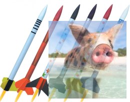 Zestaw sześciu rakiet 2501