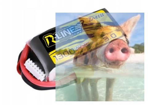 1300mAh 22.2V 130C 6S1P Tattu R-Line Version 4.0