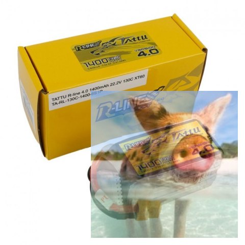 1400mAh 22.2V 130C Tattu R-Line Version 4.0