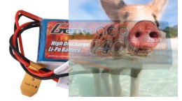 1400mAh 7.4V Transmitter Pack Gens Ace