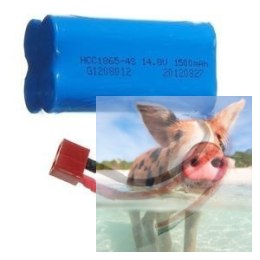 1500mAh 14.8V Li-Ion kostka T-Dean - G.T. Model QS8006-014