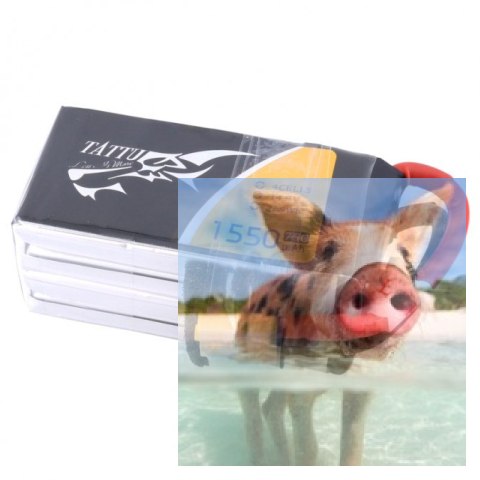 1550mAh 14.8V 75C TATTU Gens Ace z wpinanym przewodem balansera 1550mAh 14.8V 75C TATTU Gens Ace z wpinanym przewodem balansera