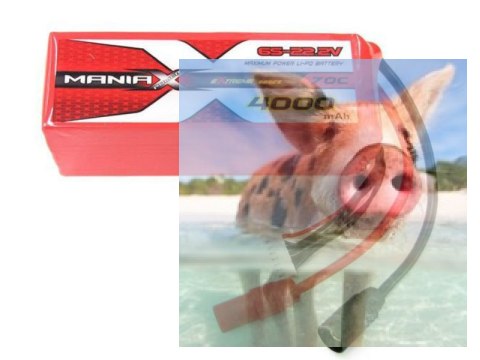 4000mAh 22.2V 70C eXtreme ManiaX