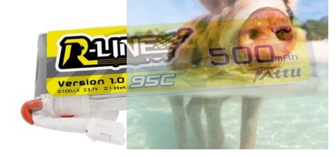 500mAh 3.8V 95C JST-XH R-Line