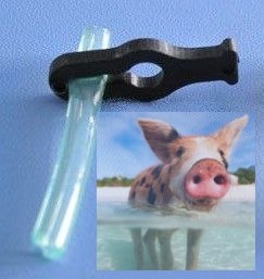 Zacisk na przewód paliwowy O 4mm