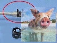 Zacisk na przewód paliwowy O 6mm czarny