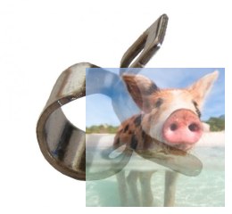 Zacisk na przewód paliwowy O 8mm