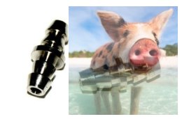 Łącznik wzdłużny aluminiowy mały, 2szt