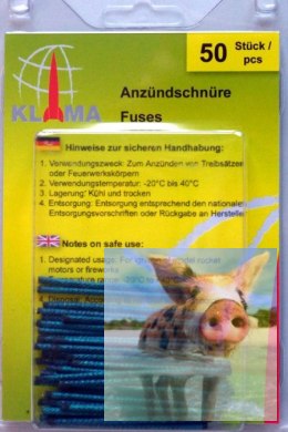 Lont świecy dymnej AX-60 - 50 szt