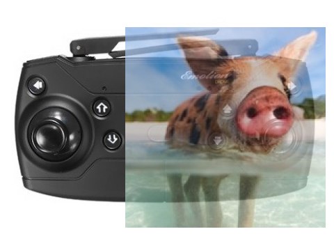 Nadajnik 2.4GHz Dron E58 - POSERWISOWY (Uszkodzona elektronika)