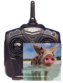 Nadajnik Walkera Devo 4 Devention 4CH 2.4GHz - POSERWISOWY
