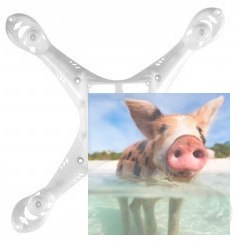 Obudowa biała X13-01A - dół