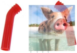 Silikonowa nakładka na tłumik (deflektor) 10mm (czerwony) -1 szt.