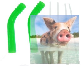 Silikonowa nakładka na tłumik (deflektor) 7mm (zielona)