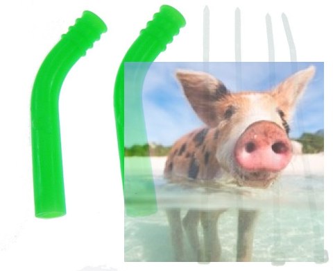 Silikonowa nakładka na tłumik (deflektor) 7mm (zielona)